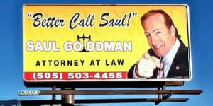Better Call Saul billboard