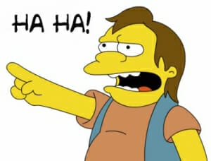 Nelson simpsons ha ha