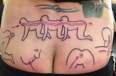 human centipede tramp stamp tattoo