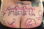human centipede tramp stamp tattoo