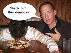 Tom-hanks-guy-passed-out-in-food
