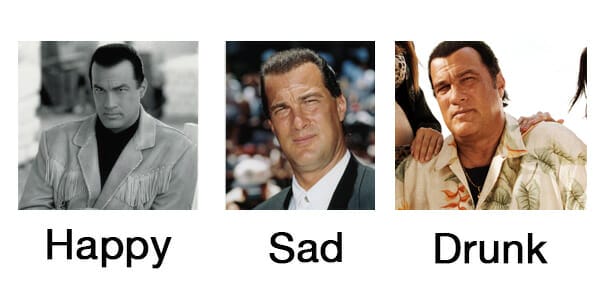 the many faces of Steven Seagal