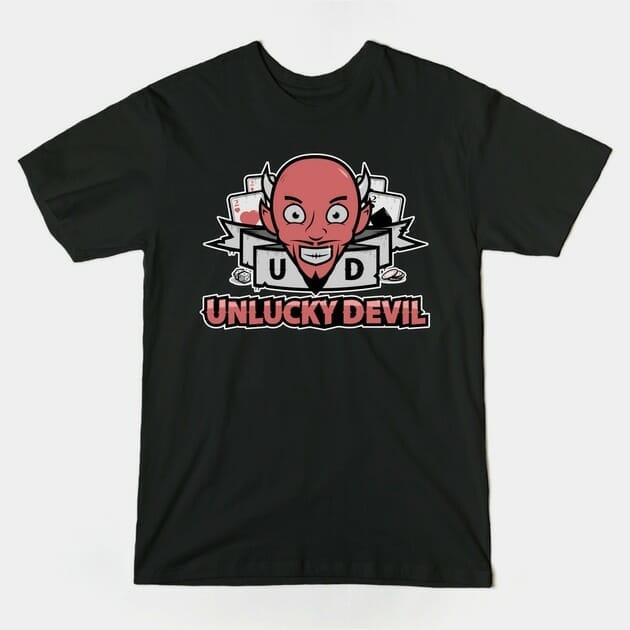 Unlucky Devil Logo T-Shirts, Stickers and More