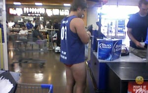 guy-with-no-pants-buying-beer-in-walmart