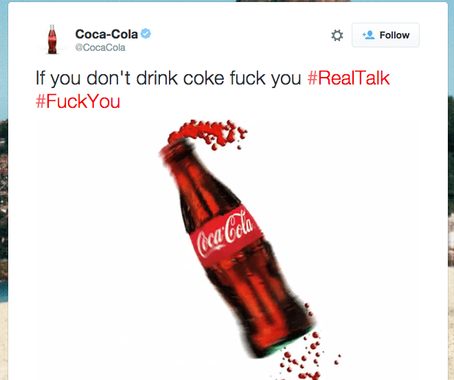 Coca Cola screen shot