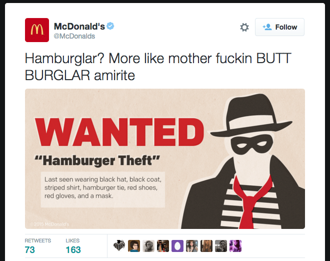 mcdonalds butt burglar