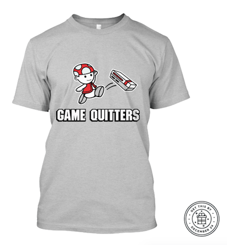 Custom Art Showcase: Game Quitters T-Shirt