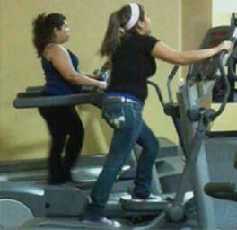 jeans in the gym