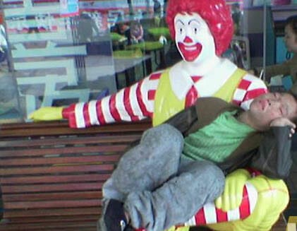 passed out at mcdonalds