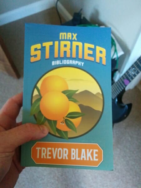 Book Cover: Max Stirner Bibliography by Trevor Blake