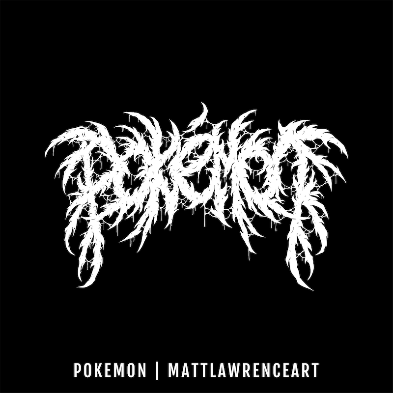 Brutal Pokemon Logo By Matt Lawrence Art