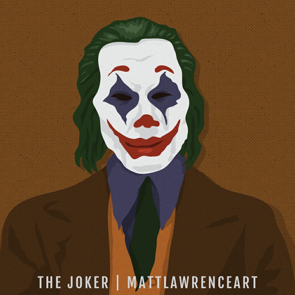 joker vector portrait