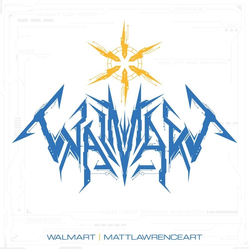 Walmart Tech Death Logo by Matt Lawrence Art