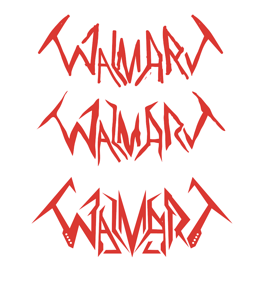Walmart logo redesign sketch